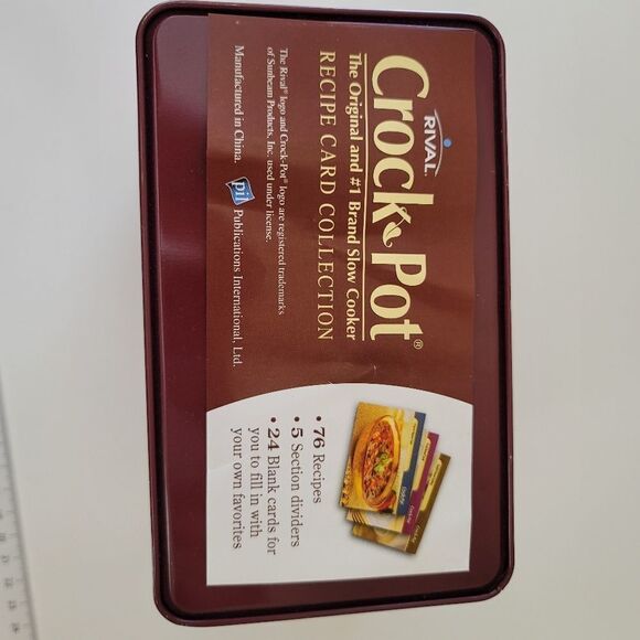 Recipe Set: Crock Pot Recipe Tin & Williams Sonoma Recipe Set #0307 - Picture 13 of 13